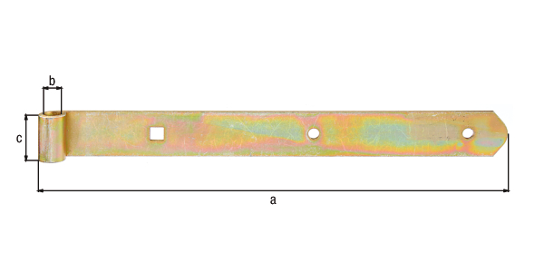 Ladenband gerade Abschluss abgerundet