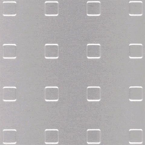 Strukturblech, Quadrat-Prägung Aluminium silberfarbig elox.