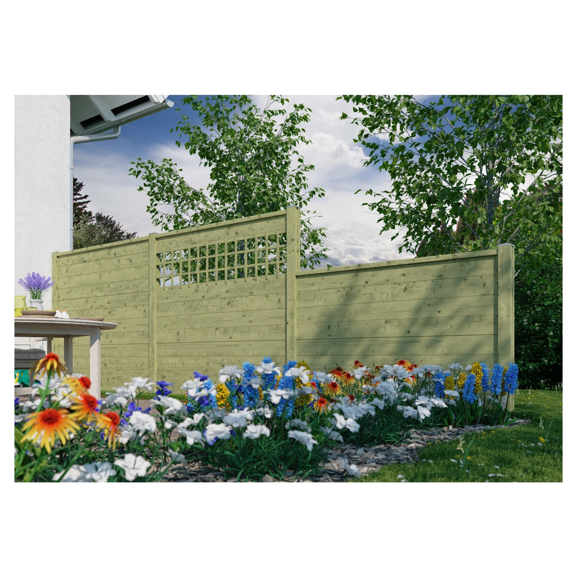 TRELLEBORG-System Abschlussbrett 175x7x4,5 cm