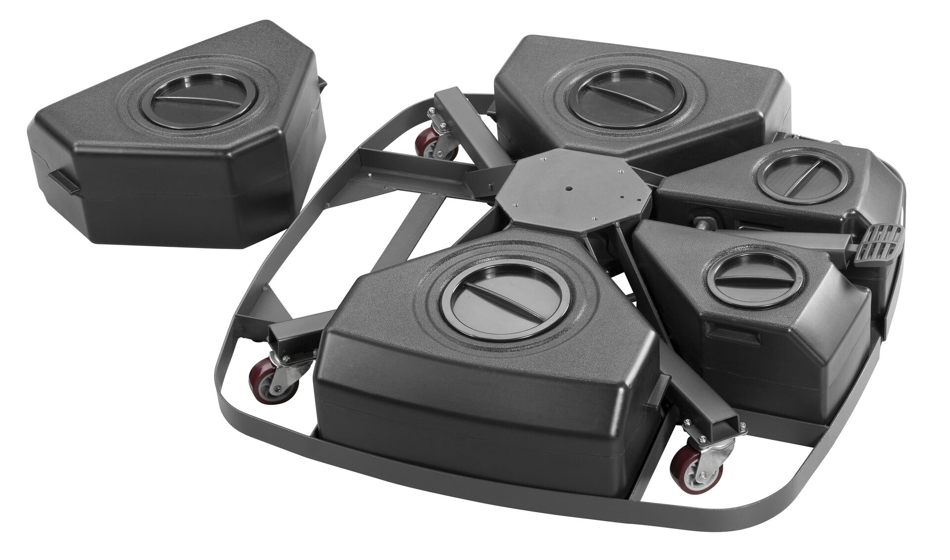 Schirmständer für Ampelschirme, fahrbar