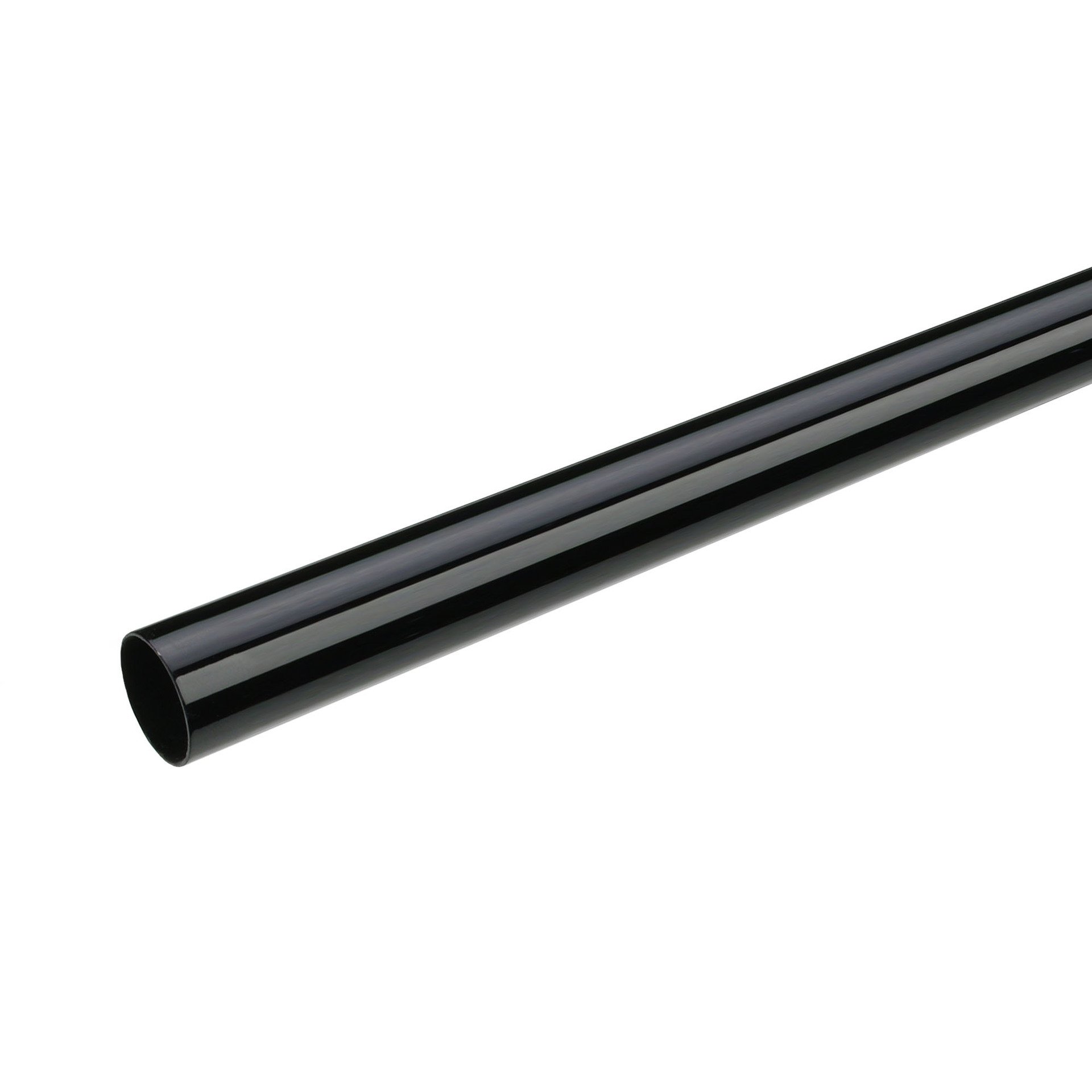 120cm | schwarz-klavierlack - Farbe: Ø20mm Stilrohr für - | Piano Länge: LEITERMANN Leitermann Gardinenstange