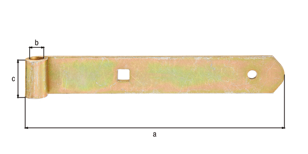 Ladenband gerade Abschluss abgerundet