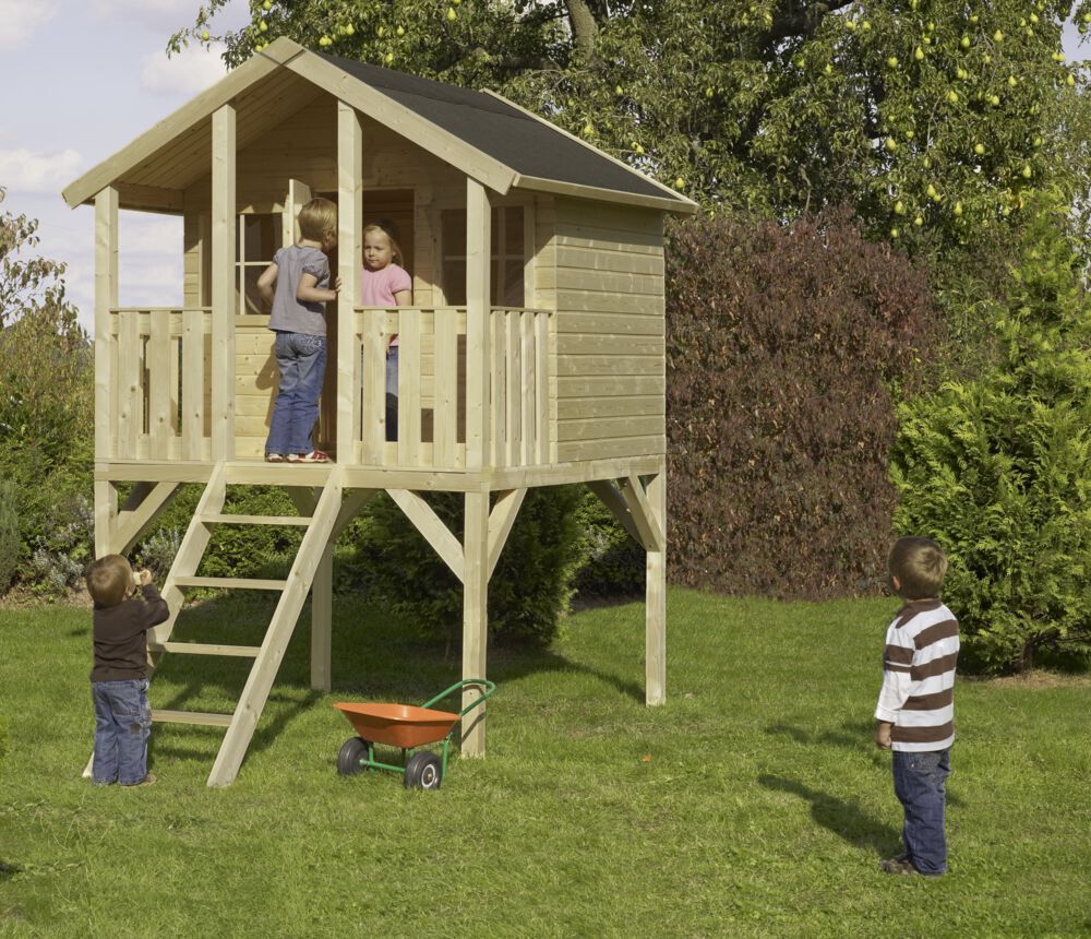 Stelzenhaus Achim, 180x190x287cm, Fichte natur