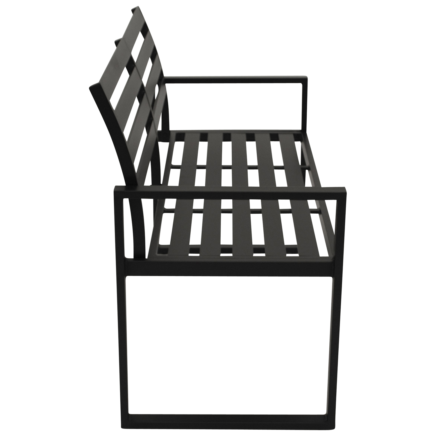 Bank Aluminium 3-Sitzer, schwarz bei leitermann.de günstig kaufen Bank Aluminium 3-Sitzer, schwarz