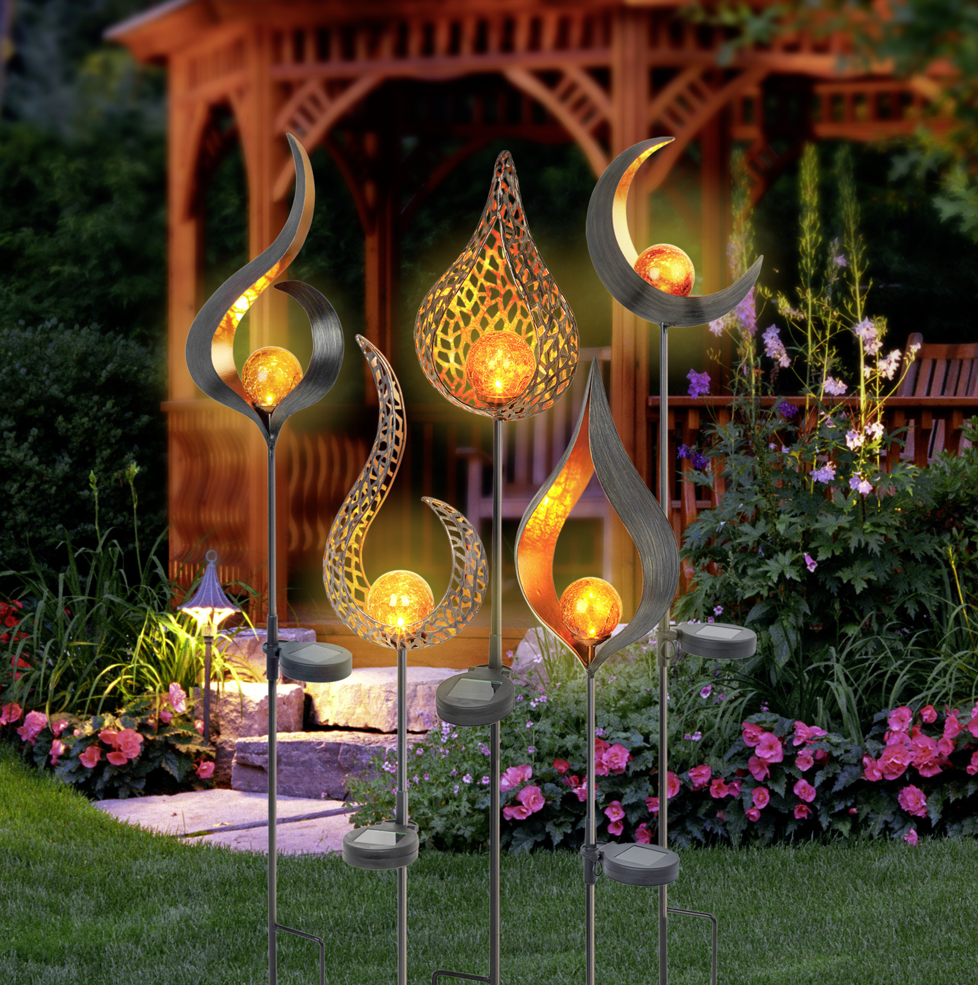 Solarleuchte Flame Svante 4