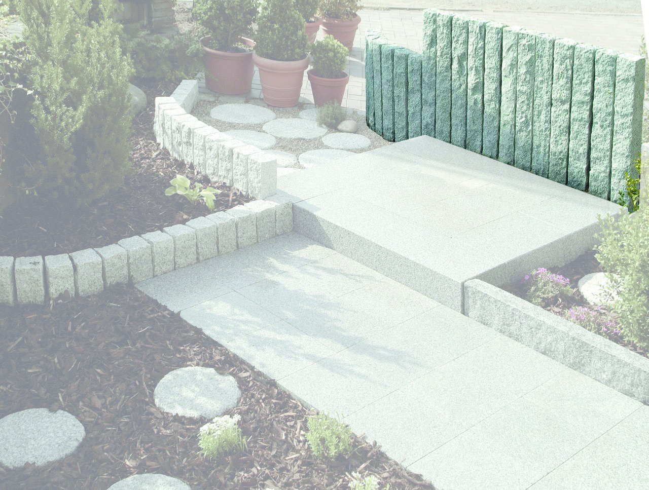 Granit-Palisade 10x10