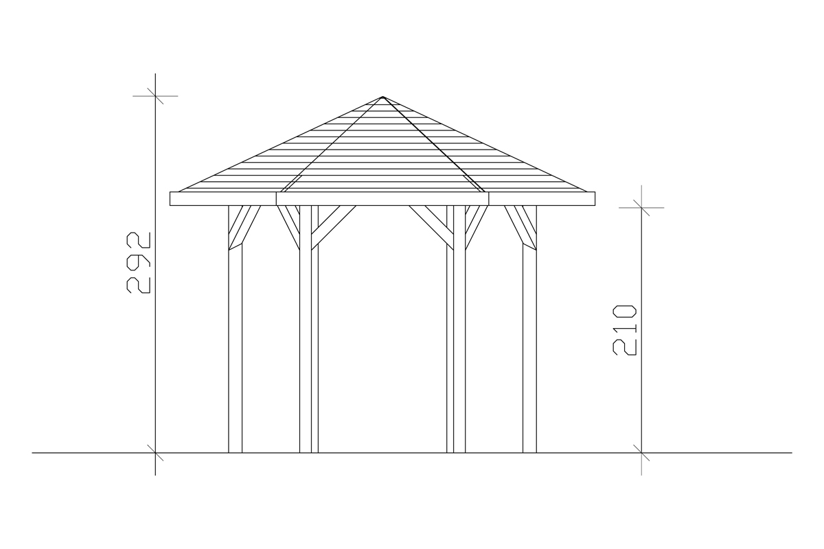 6-Eck Pavillon Nancy bei leitermann.de günstig kaufen 6-Eck Pavillon Nancy