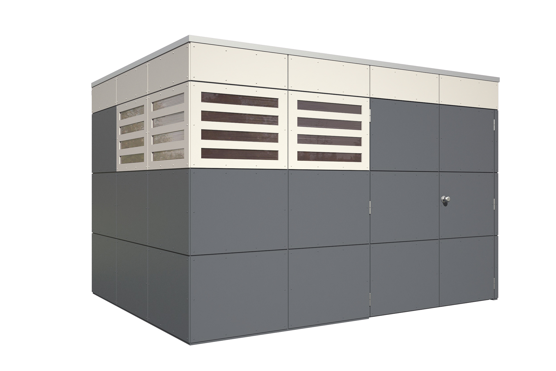 Gartenhaus Perth schiefergrau bei leitermann.de günstig kaufen Gartenhaus Perth schiefergrau