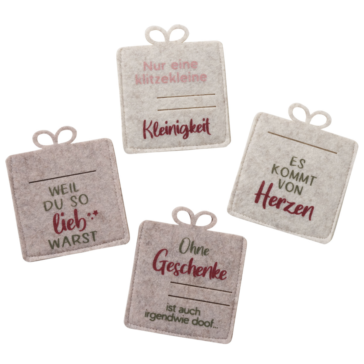 Geschenktüte Mitbringsel, 4 -fach sortiert