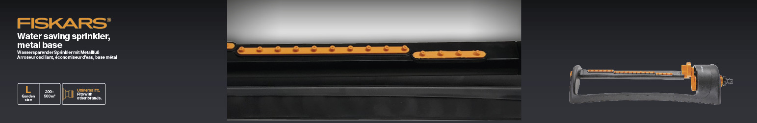 Wassersparender Sprinkler, Metallfuß bei leitermann.de günstig kaufen Wassersparender Sprinkler, Metallfuß