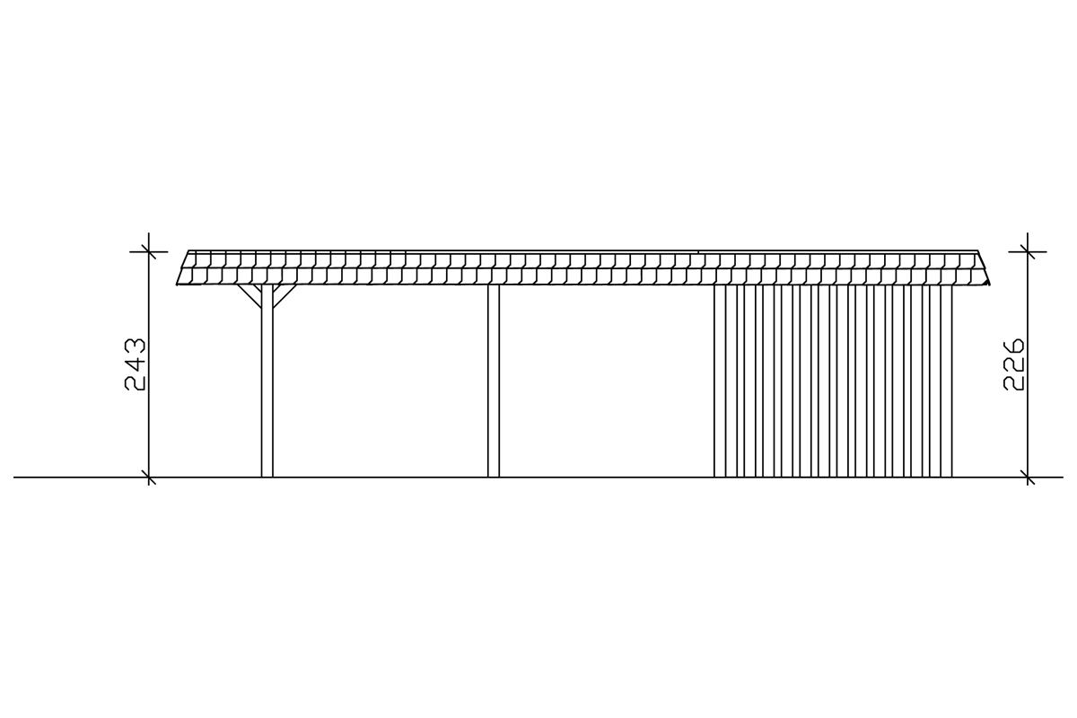Carport Wendland mit Abstellraum bei leitermann.de günstig kaufen Carport Wendland mit Abstellraum