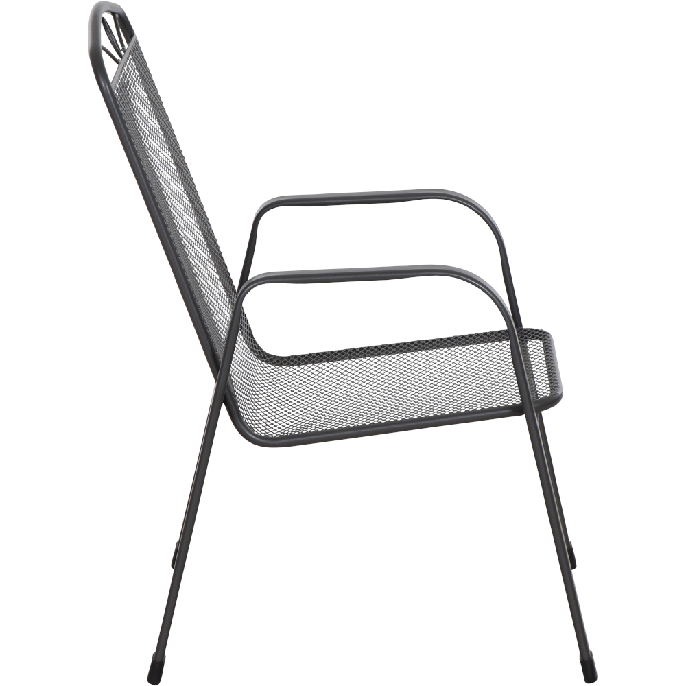 Elda Stapelsessel matt-anthrazit