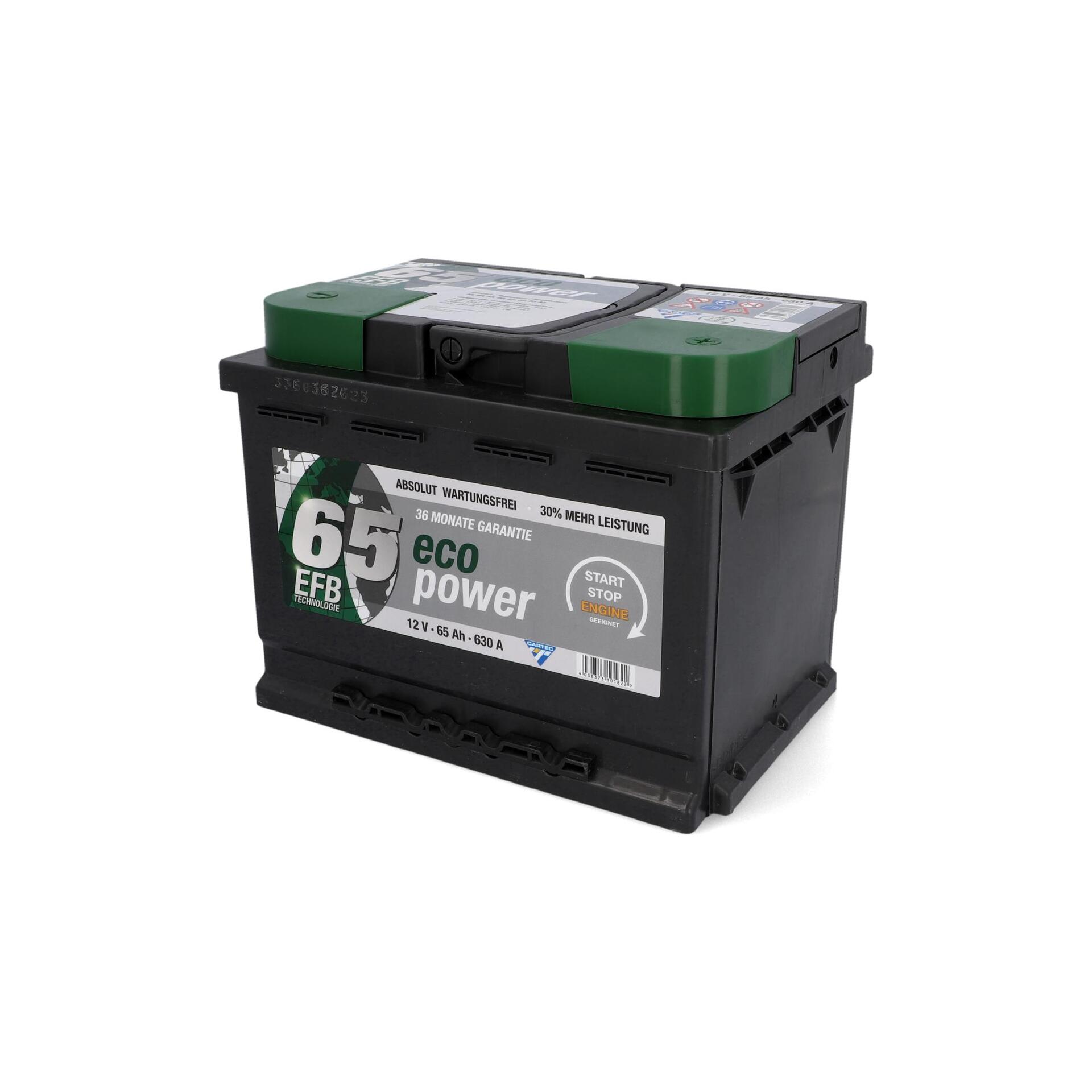Cartec Batterie Eco Power 65 EFB 12V-65Ah-570A