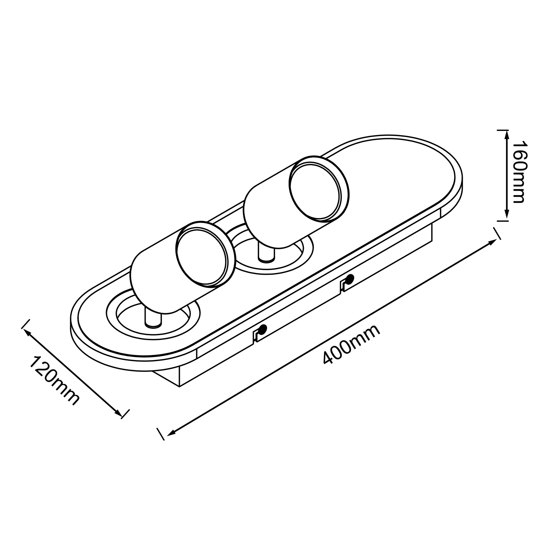 Kimon Deckenstrahler schwarz