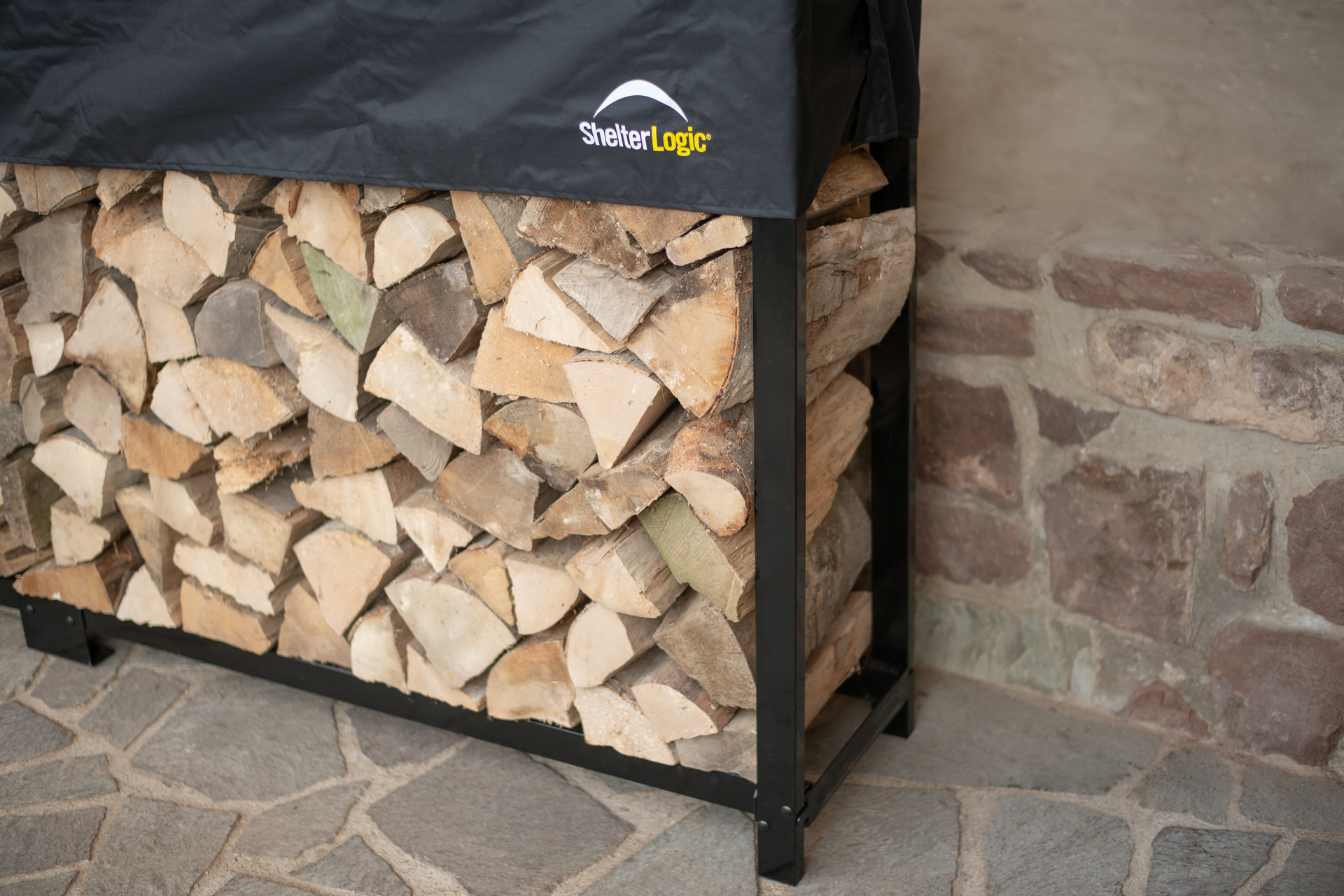 Kaminholzregal mit Cover bei leitermann.de günstig kaufen Kaminholzregal mit Cover