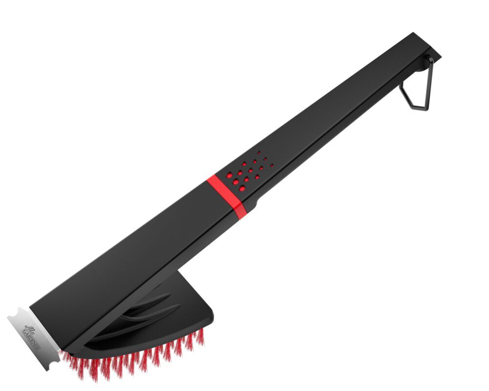 Grillreinigungsbürste Black-Line mit Edelstahlschaber bei leitermann.de günstig kaufen Grillreinigungsbürste Black-Line mit Edelstahlschaber