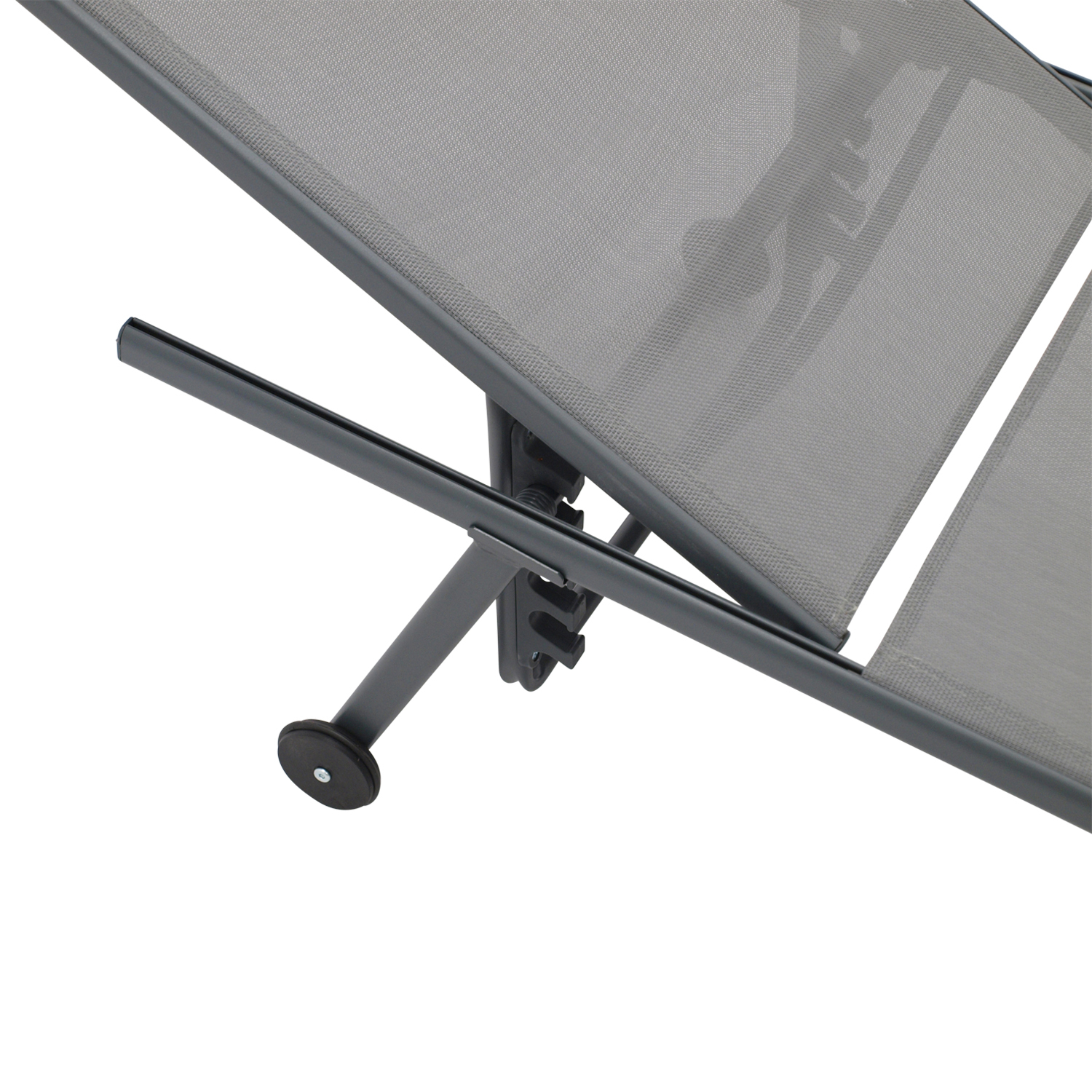 Gartenliege mit Rollen 2-er Set