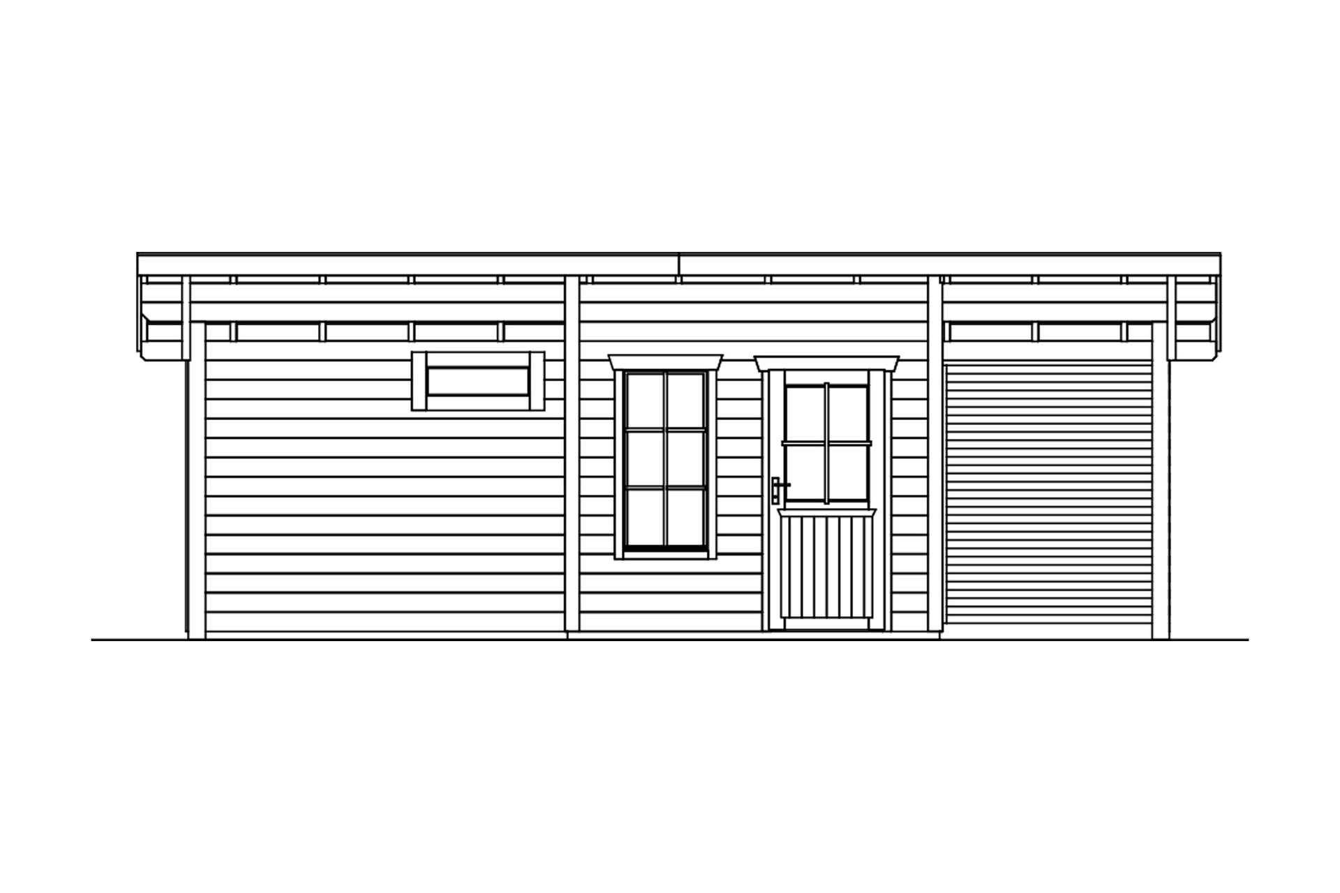 Gartenhaus Namur, 690 x 250cm bei leitermann.de günstig kaufen Gartenhaus Namur, 690 x 250cm