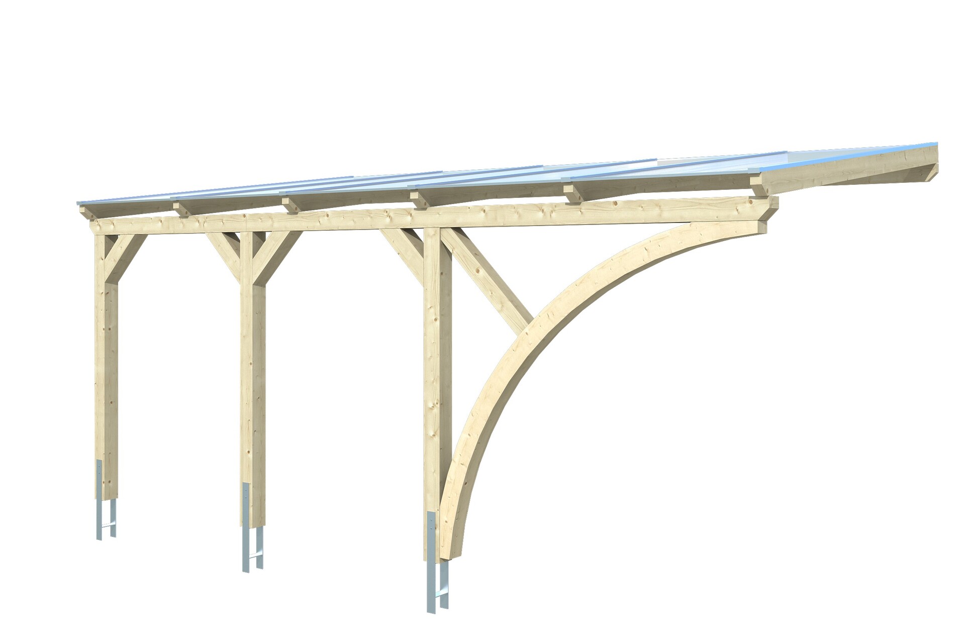 Carport Eifel mit Bogen 300 x 541cm