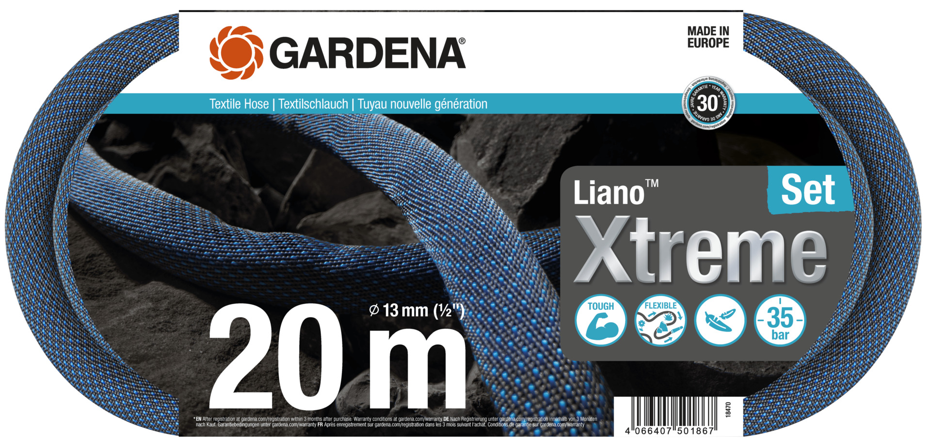 Textilschlauch Liano Xtreme 20 m Set bei leitermann.de günstig kaufen Textilschlauch Liano Xtreme 20 m Set