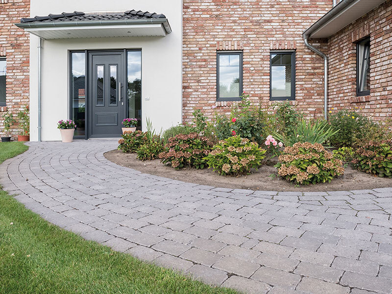 Pflasterstein Antik, gekantet