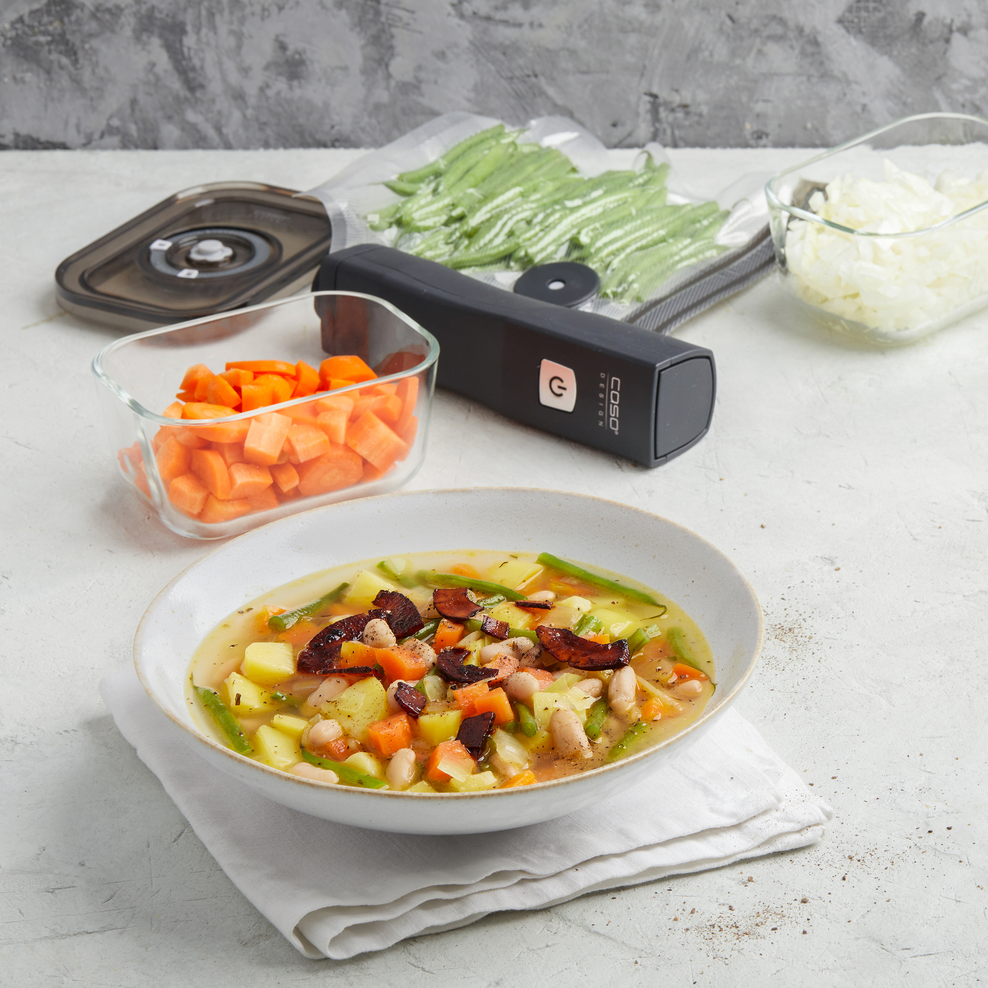 Vakuumierer Vacu OneTouch Eco-Set bei leitermann.de günstig kaufen Vakuumierer Vacu OneTouch Eco-Set