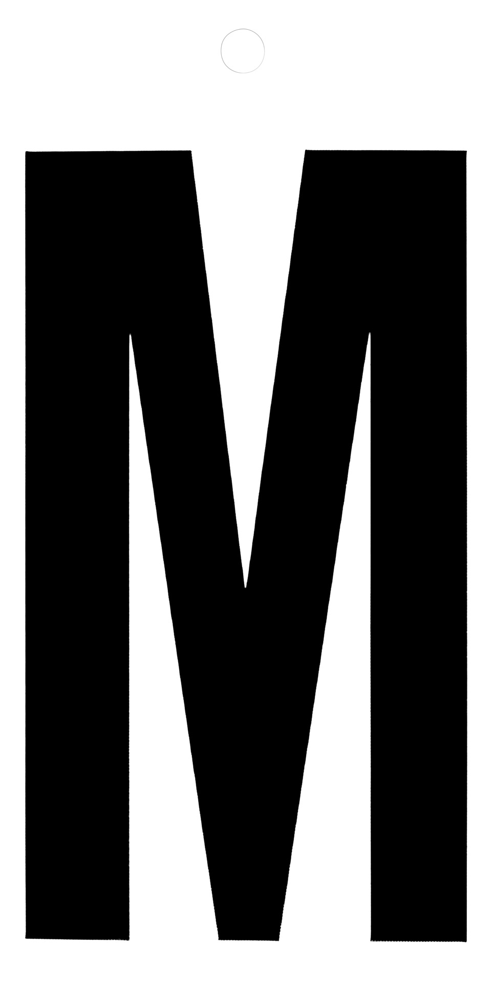 Klebefolien Lettern/Großbuchstaben schwarz