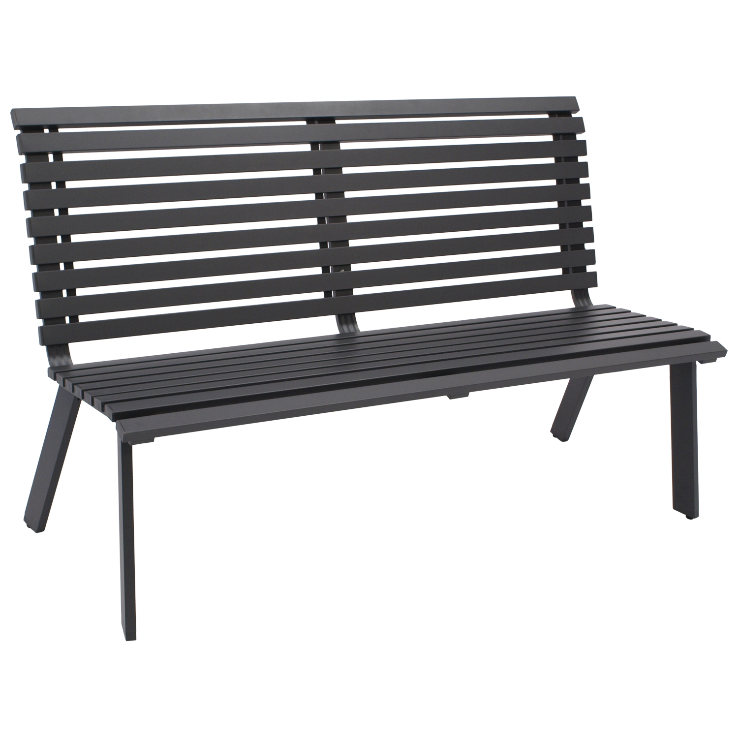 Gartenbank 2-sitzer, Aluminium anthrazit
