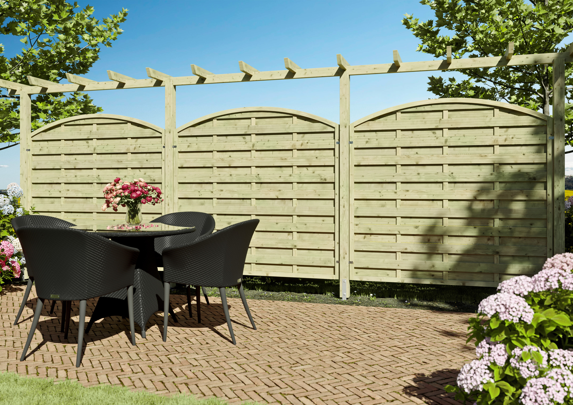 Pergola Verlängerung 9x9x190 cm