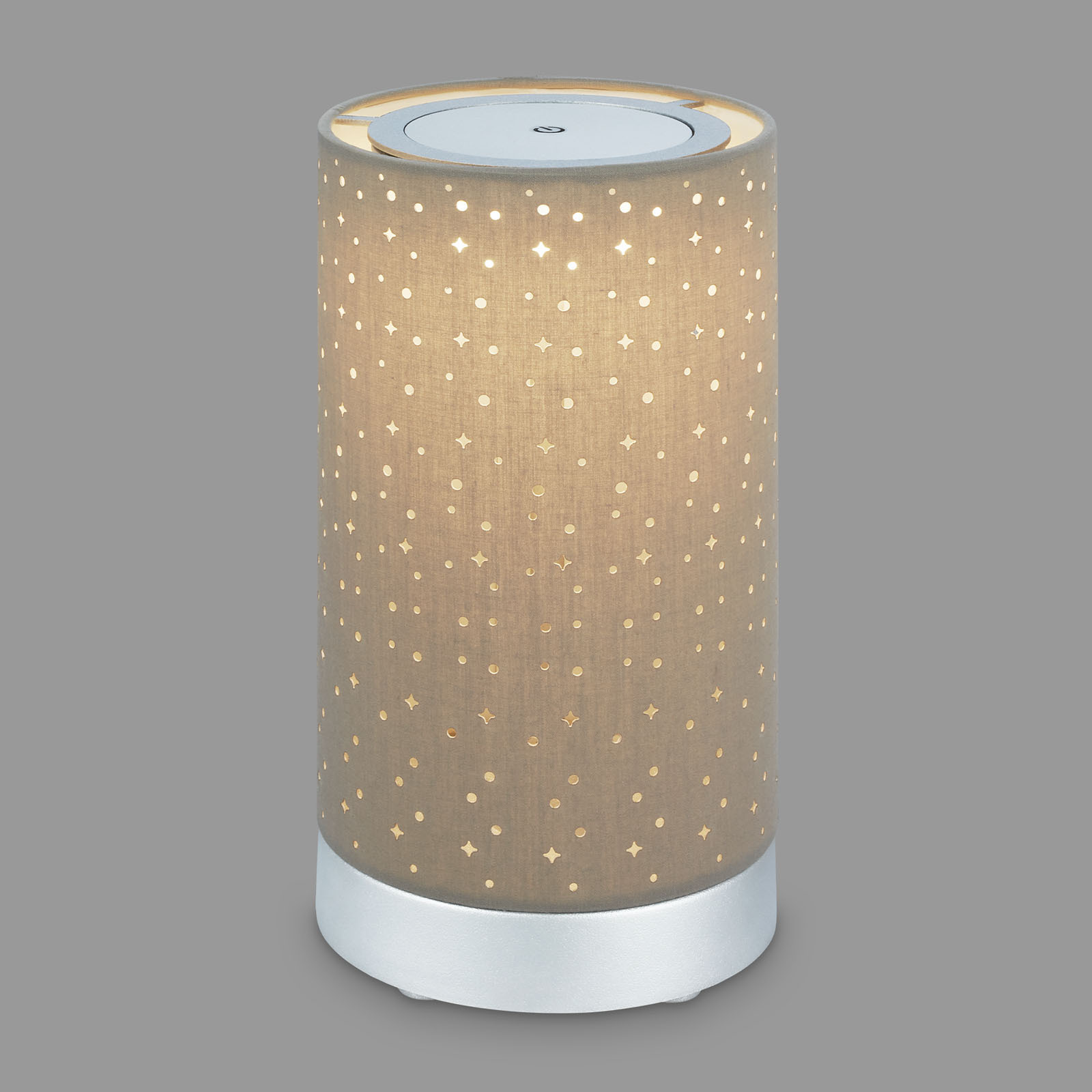 Plug&Play Akku LED Tischleuchte LONI, taupe