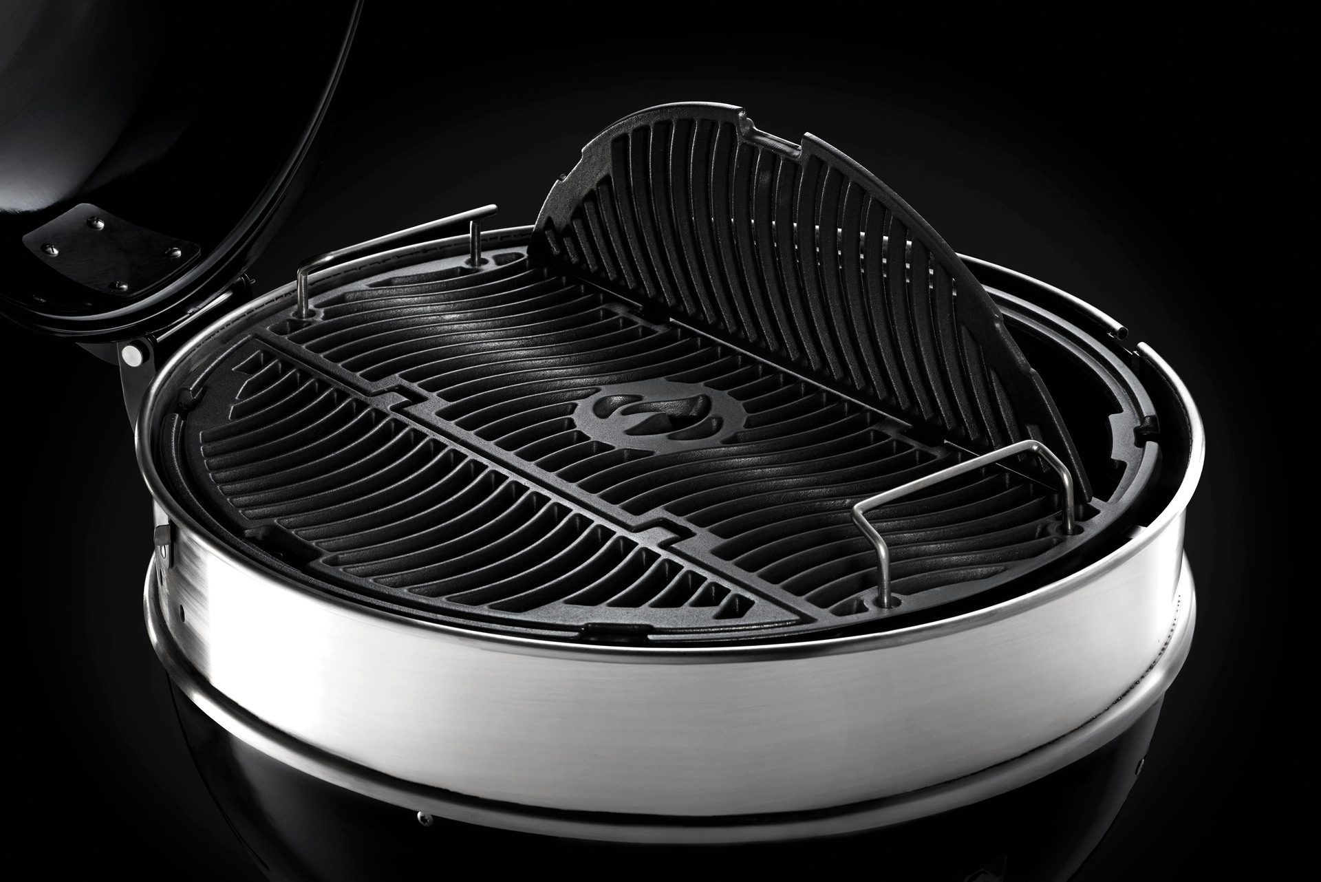 PRO18 Holzkohle-Kugelgrillwagen, schwarz