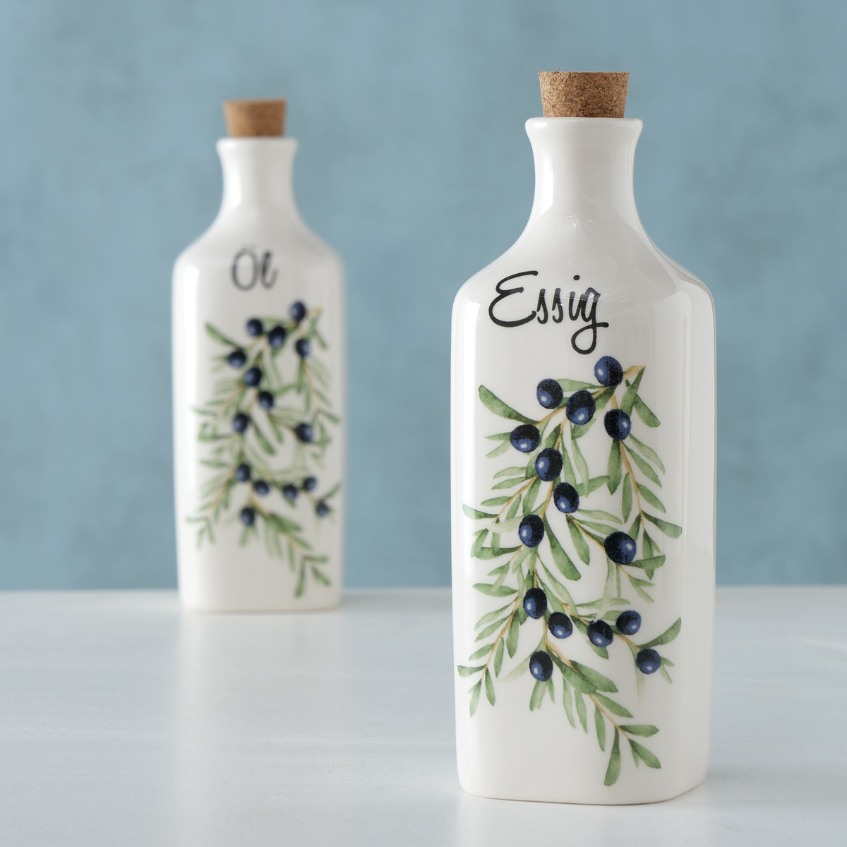 Flasche Olivia, Dekor 2-fach sortiert bei leitermann.de günstig kaufen Flasche Olivia, Dekor 2-fach sortiert