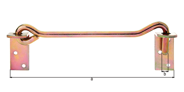 Sturmhaken m.Gegenpl. z.Anschrauben