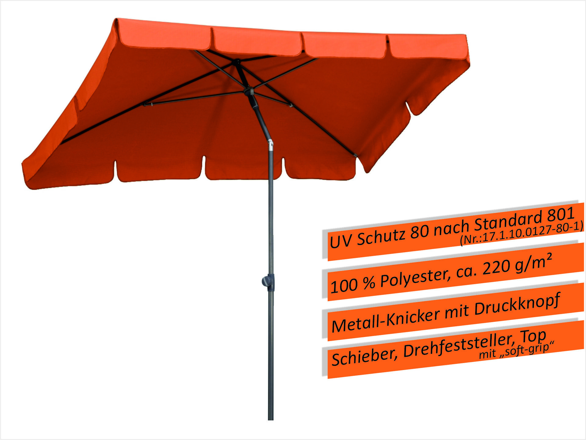 Sonnenschirm Aquila, eckig