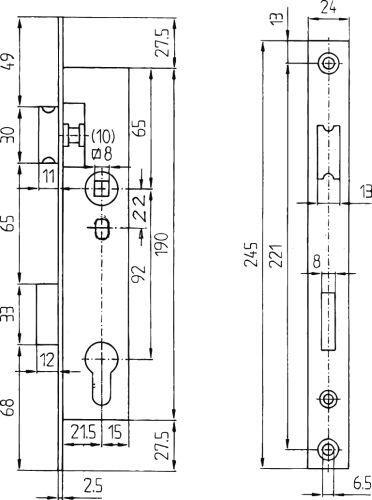 Rohrrahmenschlösser Nr. 1004 PZW / 22 mm bei leitermann.de günstig kaufen Rohrrahmenschlösser Nr. 1004 PZW / 22 mm