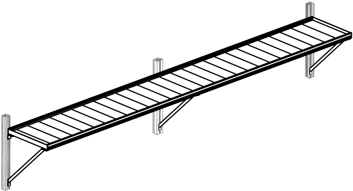 Hängebord für Gewächshaus Ortasia