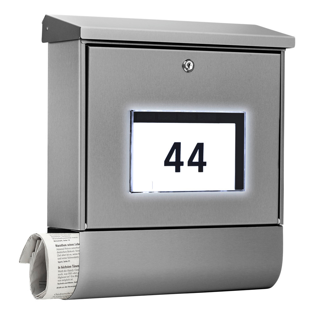 Edelstahl-Briefkasten Malaga 4400 bei leitermann.de günstig kaufen Edelstahl-Briefkasten Malaga 4400