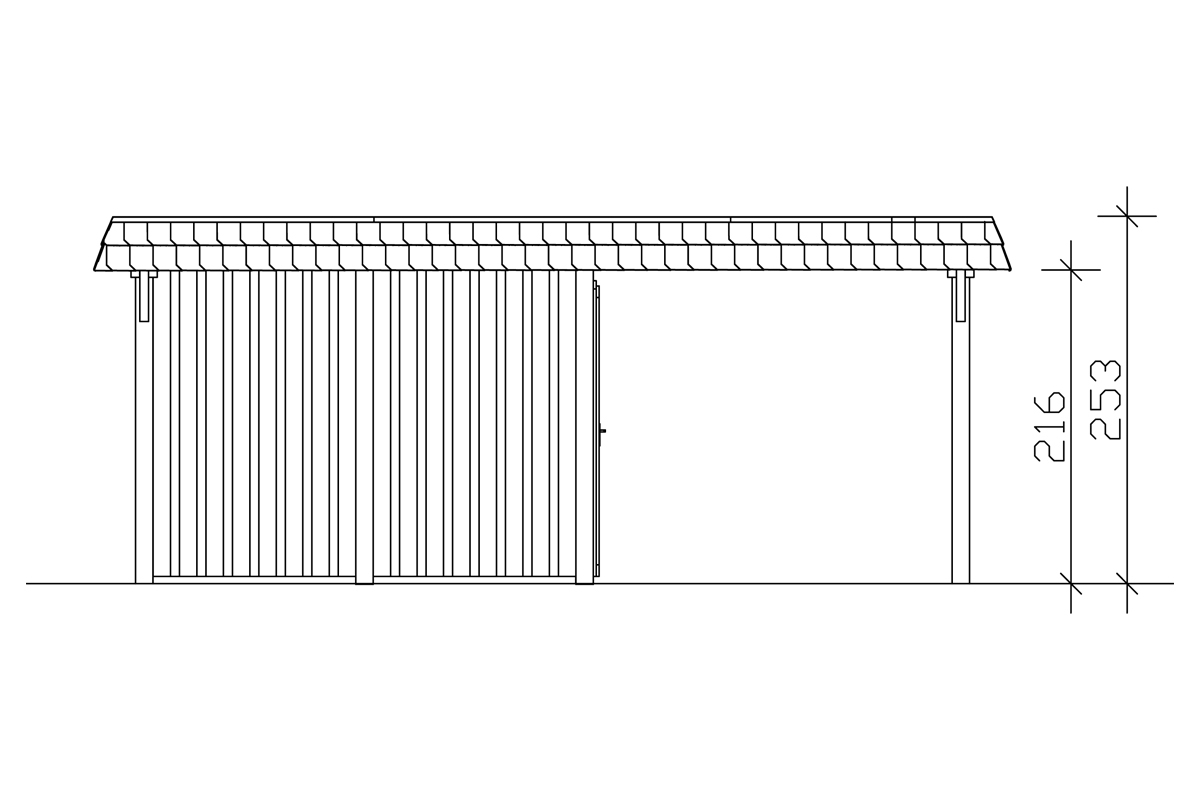 Carport Wendland mit Abstellraum