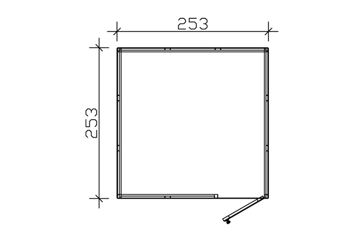 Gartenhaus Brisbane schiefergrau