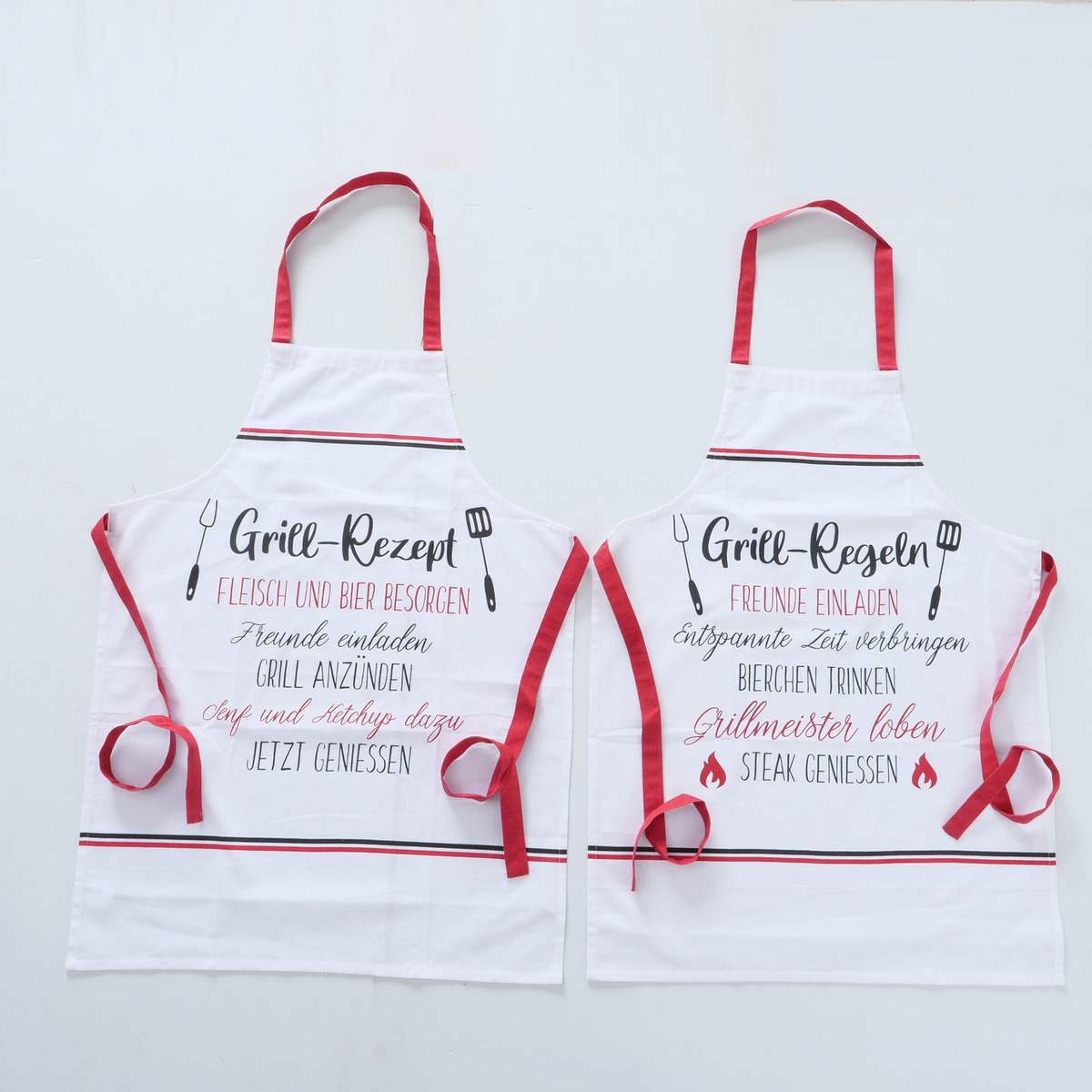 Schürze Grillrezept, 2-fach sortiert bei leitermann.de günstig kaufen Schürze Grillrezept, 2-fach sortiert