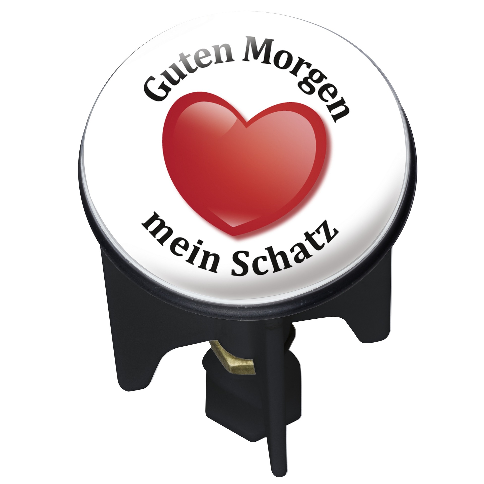 Abfluss-Stopfen Pluggy mit Schrift