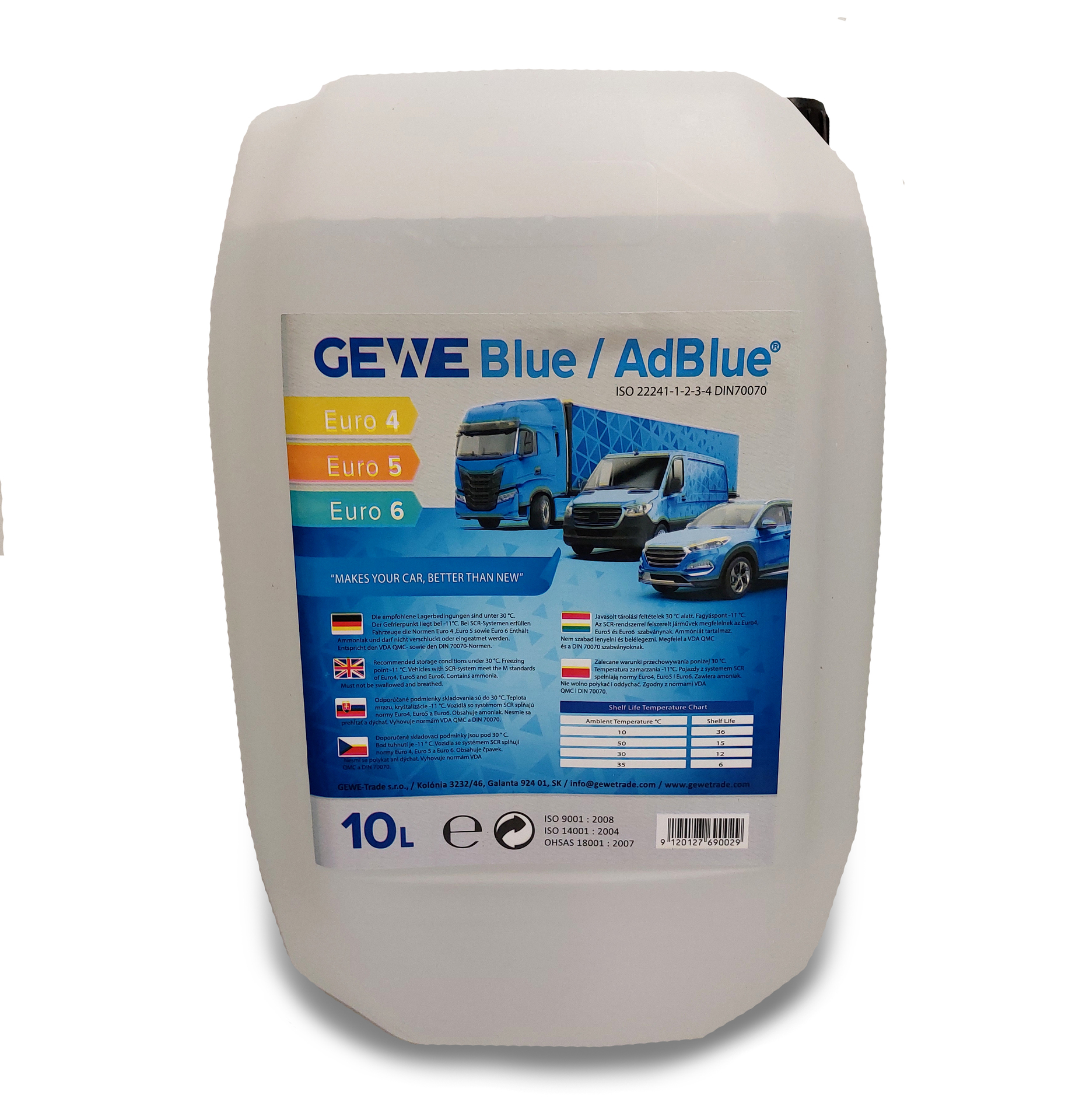 GEWE-TEC Projektmanagement AdBlue Kanister 10L
