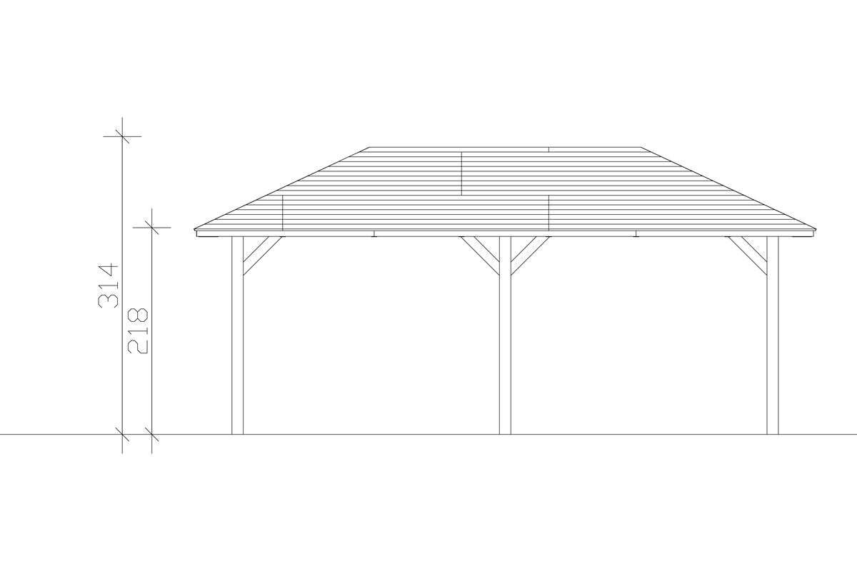 4-Eck Pavillon Orleans bei leitermann.de günstig kaufen 4-Eck Pavillon Orleans