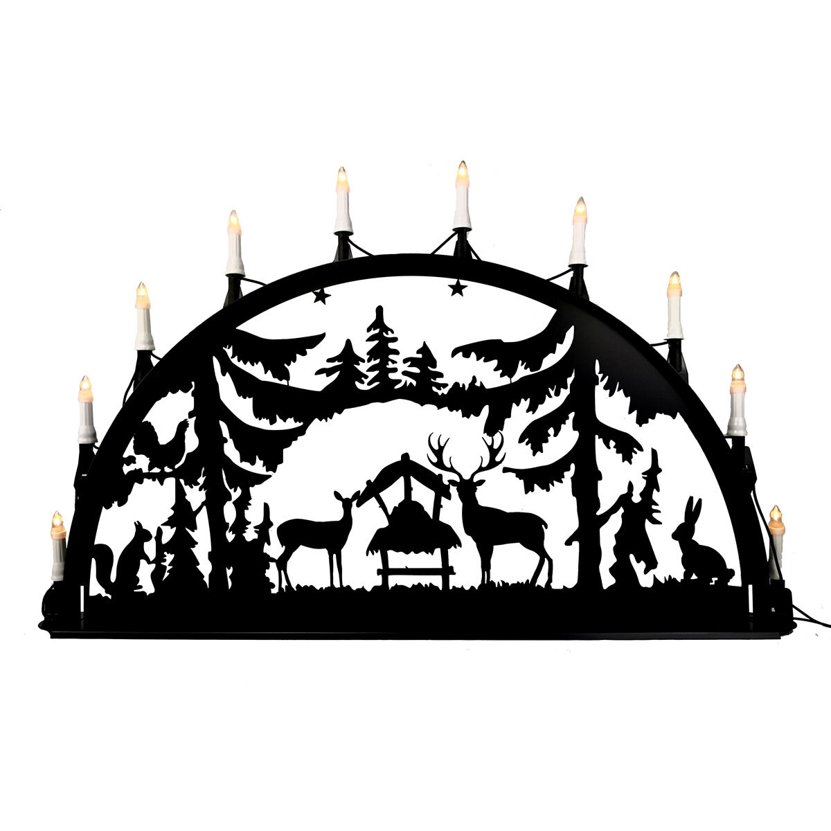 Metallschwibbogen "Wald" (100 cm) bei leitermann.de günstig kaufen Metallschwibbogen "Wald" (100 cm)