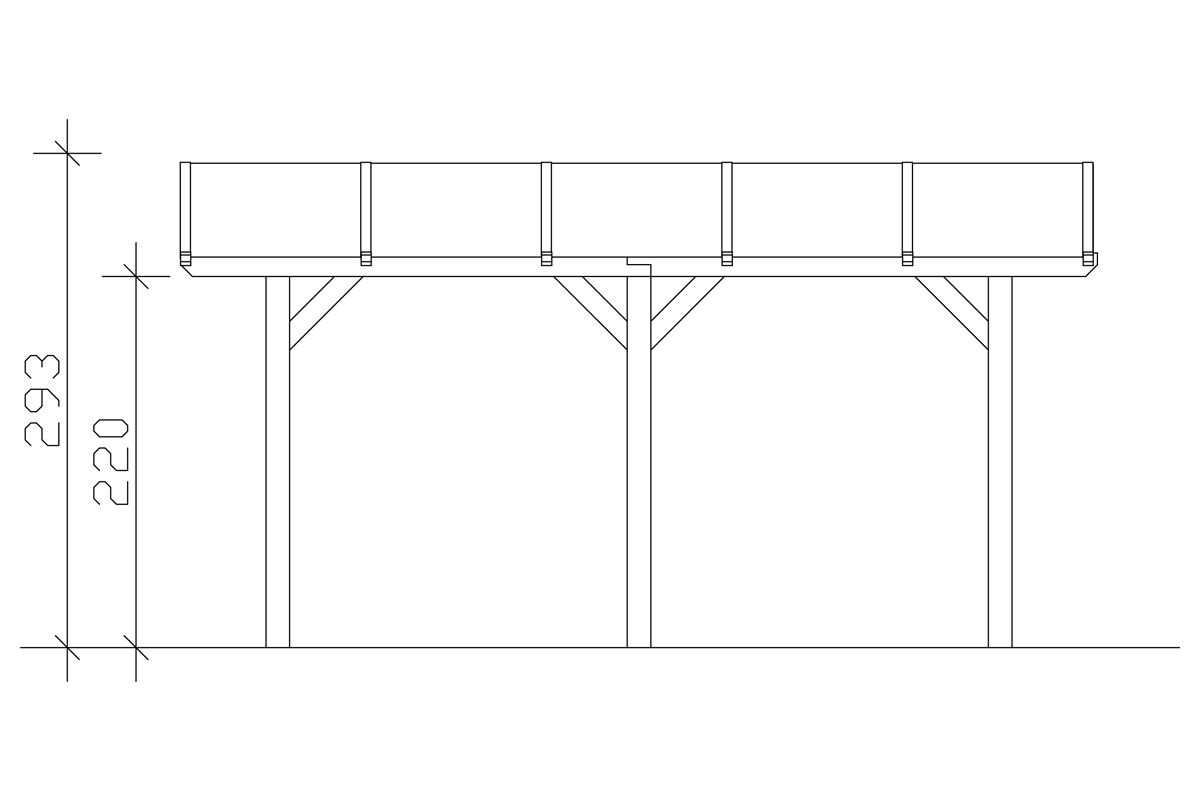 Carport Franken Leimholz bei leitermann.de günstig kaufen Carport Franken Leimholz