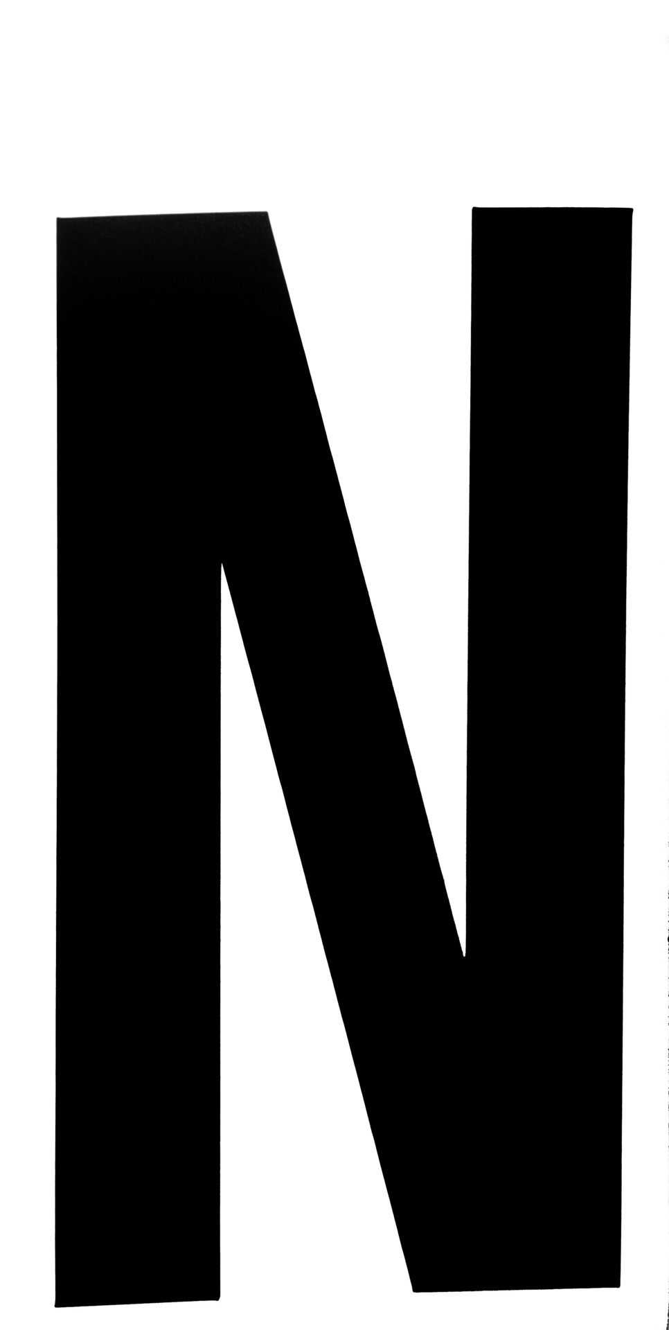 Klebefolien Lettern/Großbuchstaben schwarz