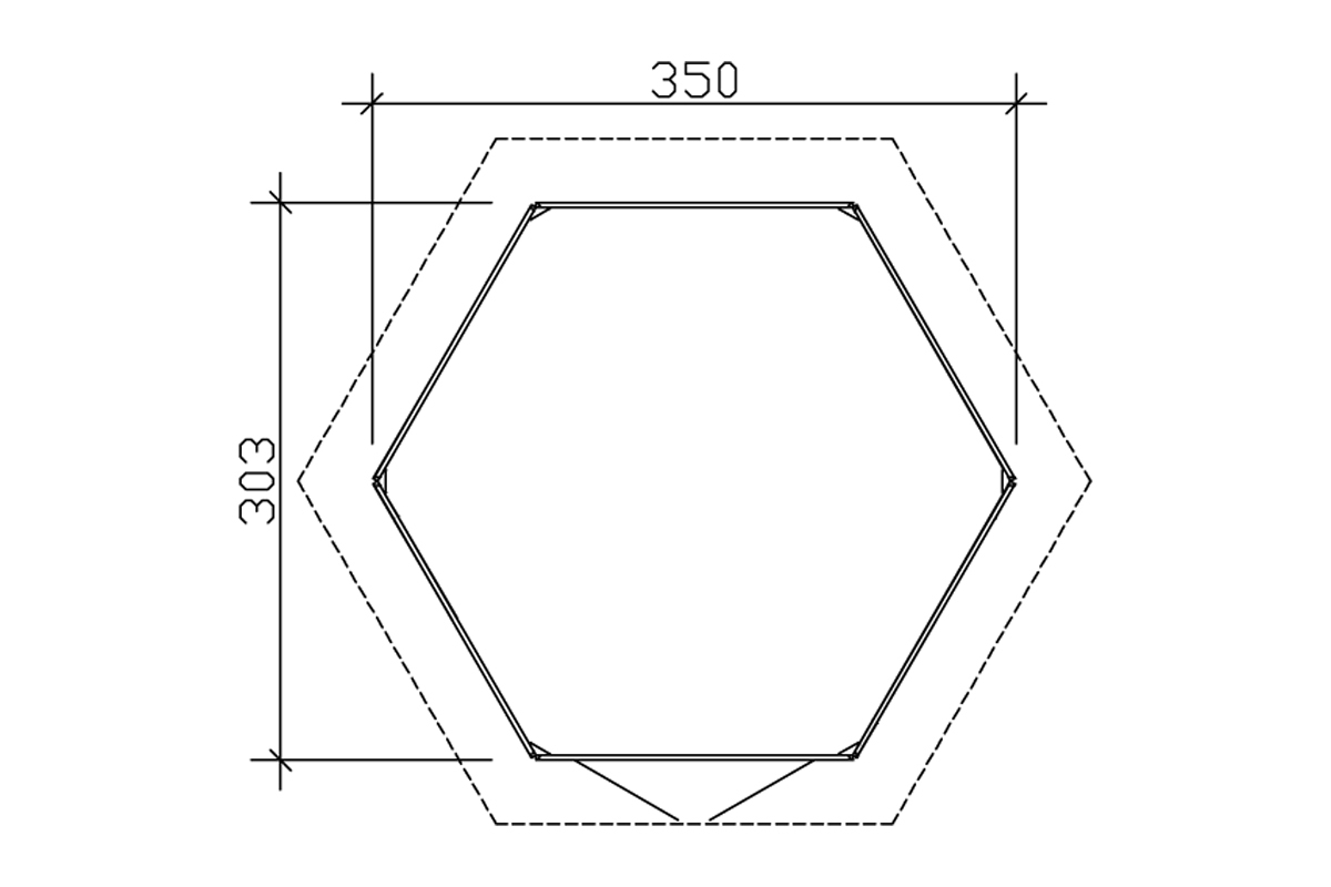 Pavillon Almelo 350x303cm