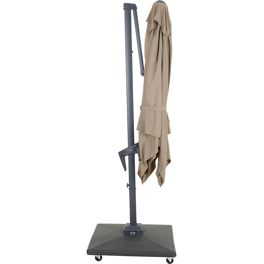 Vito Ampelschirm anthrazit/taupe 250 x 250 cm