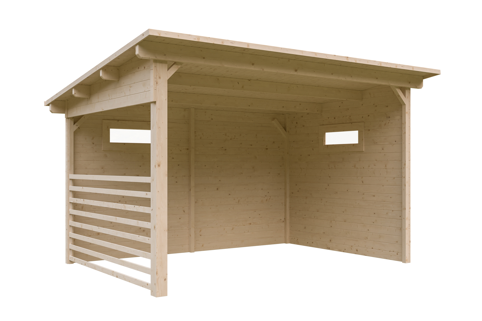 Unterstand Vimmerby, 370x250cm, unbehandelt