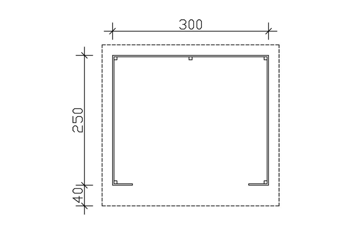 Unterstand Ole, natur